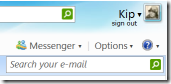 Messenger in Windows Live Hotmail