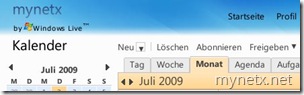 Windows Live Calendar (German)