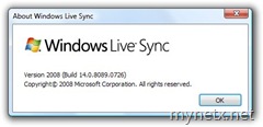 Windows Live Sync 2008, 14.0.8089.726