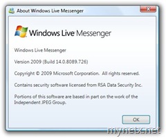 Windows Live Messenger 2009, 14.0.8089.726